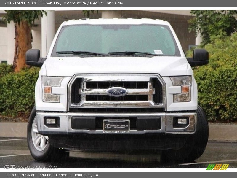 Oxford White / Medium Earth Gray 2016 Ford F150 XLT SuperCrew