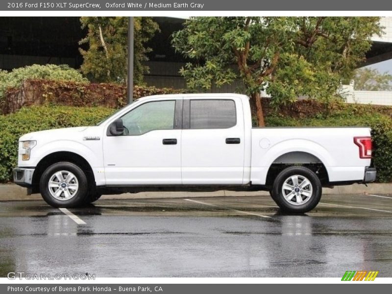 Oxford White / Medium Earth Gray 2016 Ford F150 XLT SuperCrew