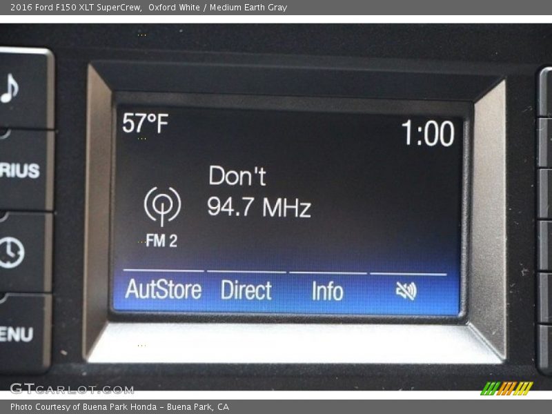 Oxford White / Medium Earth Gray 2016 Ford F150 XLT SuperCrew