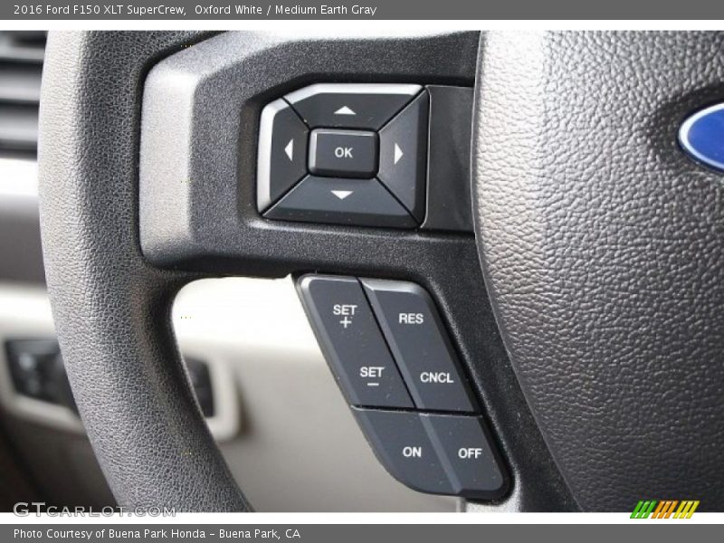Oxford White / Medium Earth Gray 2016 Ford F150 XLT SuperCrew