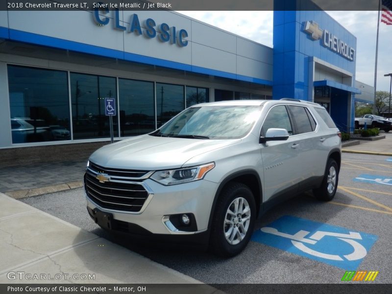 Silver Ice Metallic / Jet Black 2018 Chevrolet Traverse LT