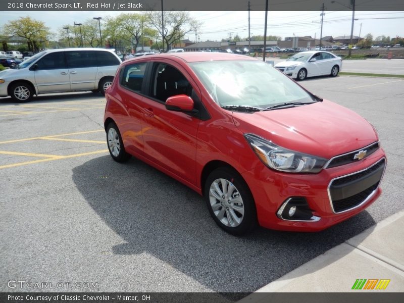 Red Hot / Jet Black 2018 Chevrolet Spark LT