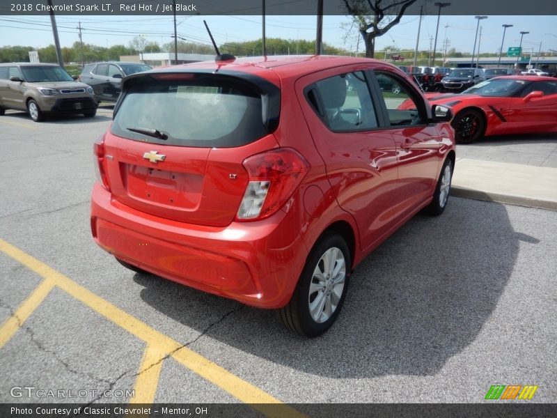 Red Hot / Jet Black 2018 Chevrolet Spark LT