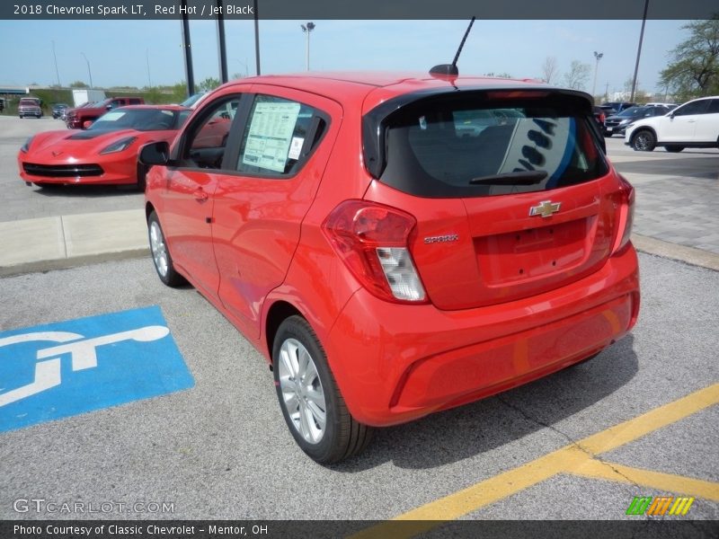 Red Hot / Jet Black 2018 Chevrolet Spark LT