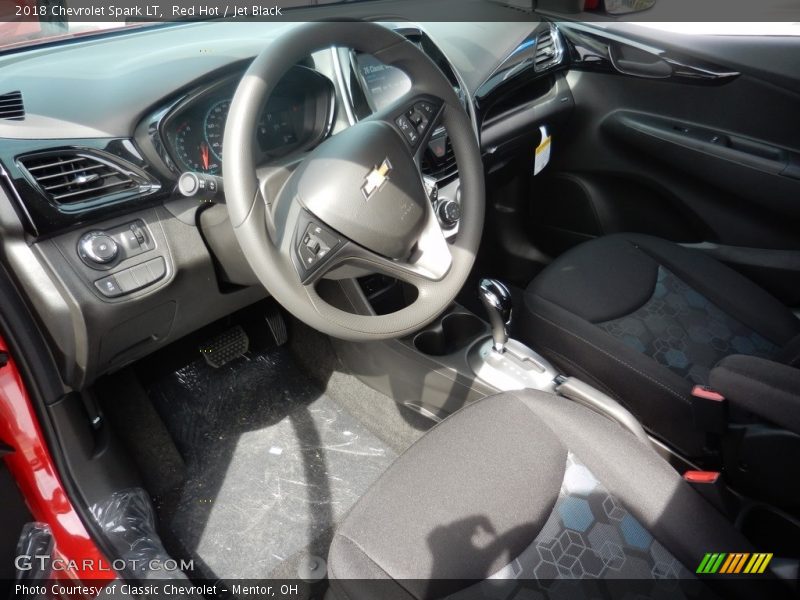 Red Hot / Jet Black 2018 Chevrolet Spark LT