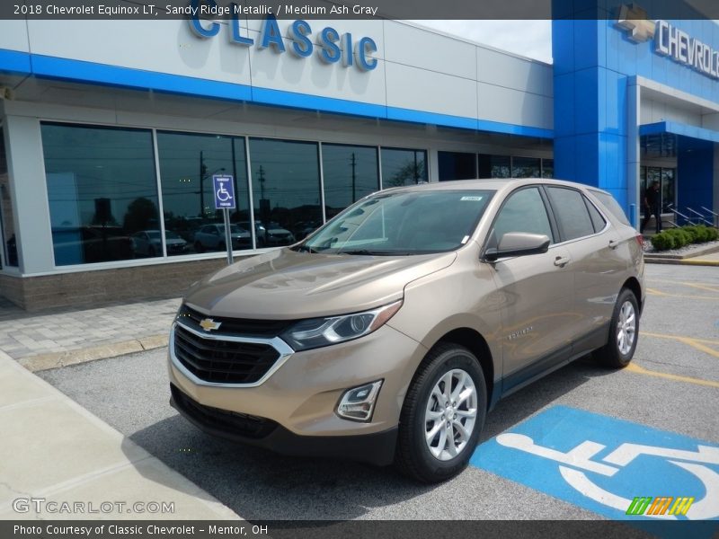 Sandy Ridge Metallic / Medium Ash Gray 2018 Chevrolet Equinox LT