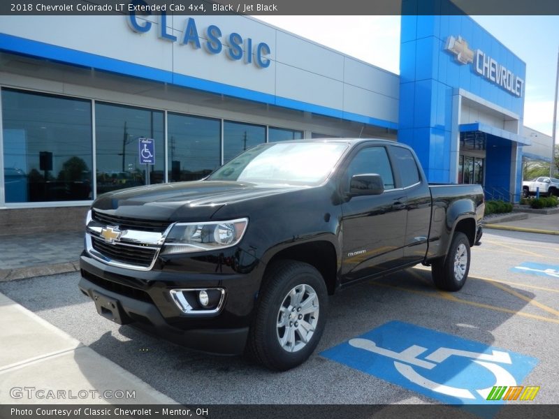 Black / Jet Black 2018 Chevrolet Colorado LT Extended Cab 4x4