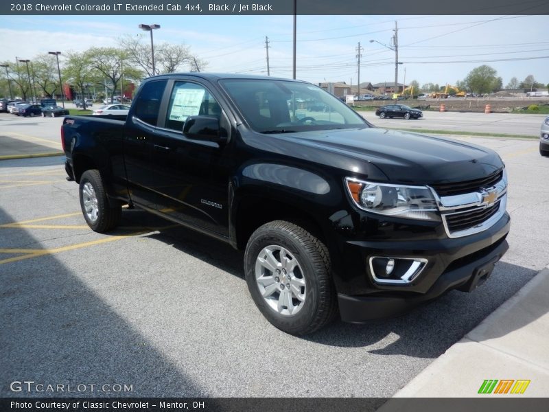 Black / Jet Black 2018 Chevrolet Colorado LT Extended Cab 4x4