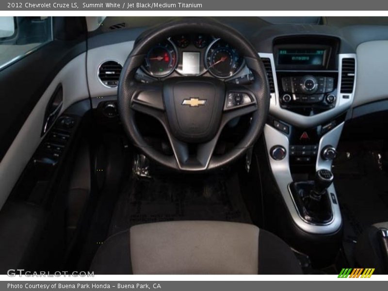 Summit White / Jet Black/Medium Titanium 2012 Chevrolet Cruze LS