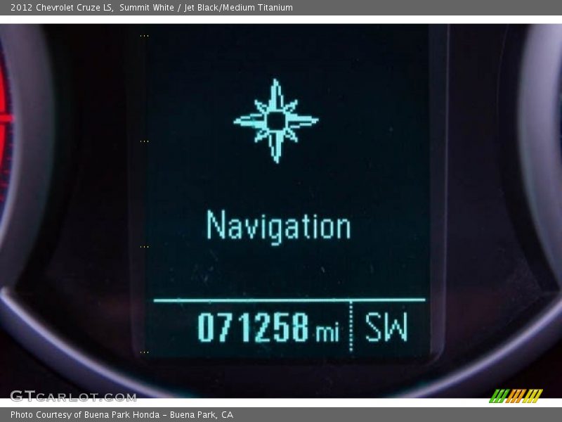 Summit White / Jet Black/Medium Titanium 2012 Chevrolet Cruze LS