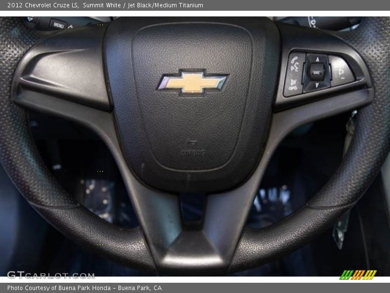 Summit White / Jet Black/Medium Titanium 2012 Chevrolet Cruze LS