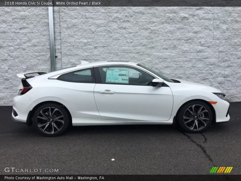 White Orchid Pearl / Black 2018 Honda Civic Si Coupe