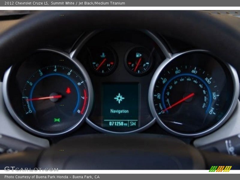 Summit White / Jet Black/Medium Titanium 2012 Chevrolet Cruze LS
