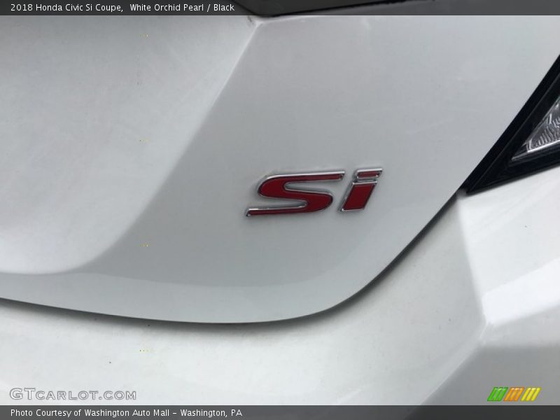 White Orchid Pearl / Black 2018 Honda Civic Si Coupe