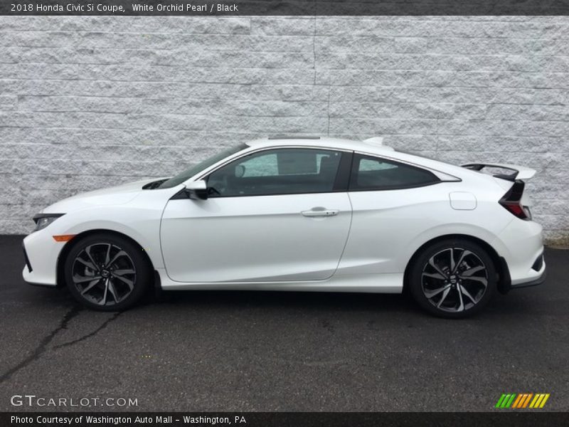 White Orchid Pearl / Black 2018 Honda Civic Si Coupe