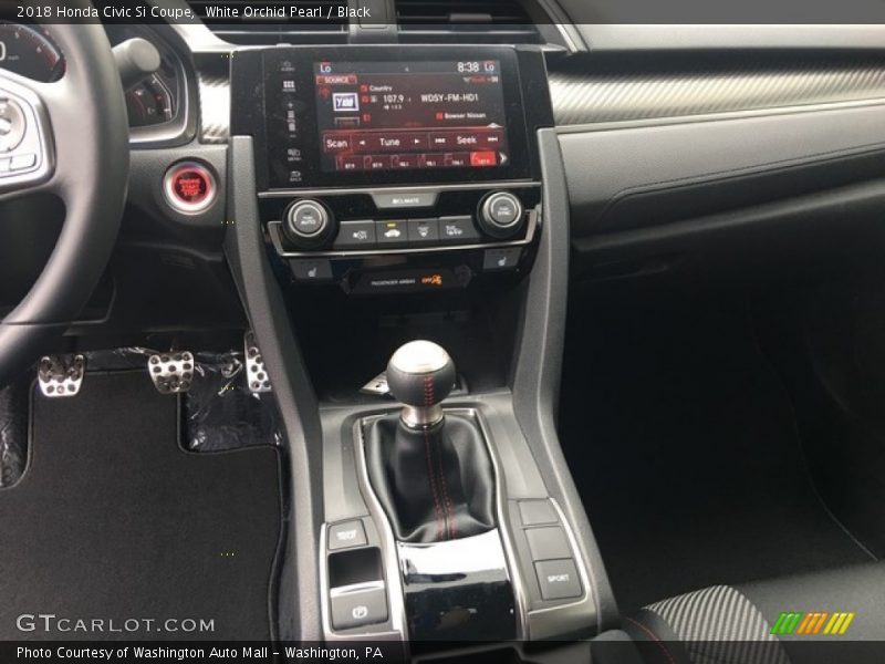 White Orchid Pearl / Black 2018 Honda Civic Si Coupe