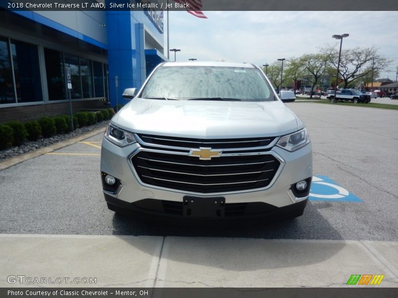 Silver Ice Metallic / Jet Black 2018 Chevrolet Traverse LT AWD