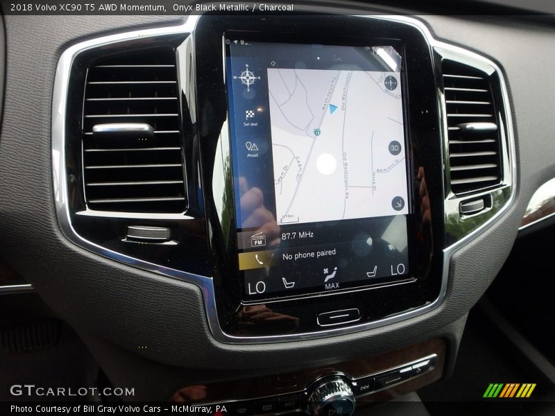Onyx Black Metallic / Charcoal 2018 Volvo XC90 T5 AWD Momentum
