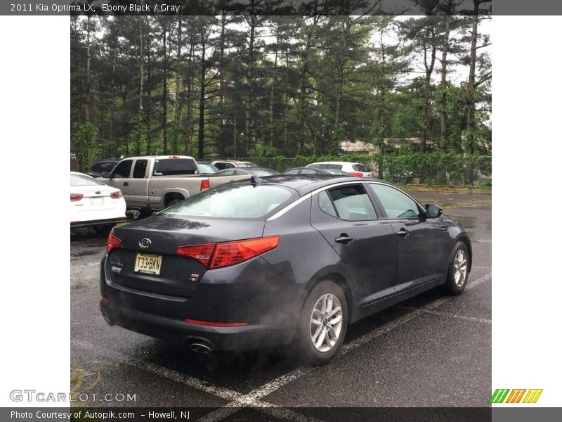 Ebony Black / Gray 2011 Kia Optima LX