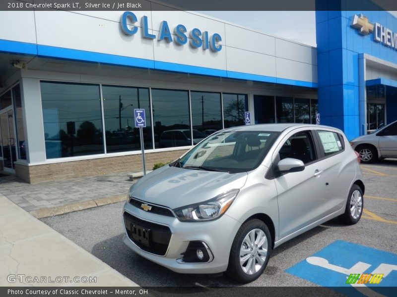 Silver Ice / Jet Black 2018 Chevrolet Spark LT