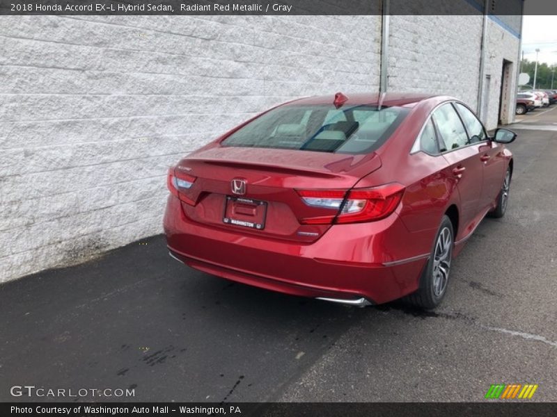 Radiant Red Metallic / Gray 2018 Honda Accord EX-L Hybrid Sedan
