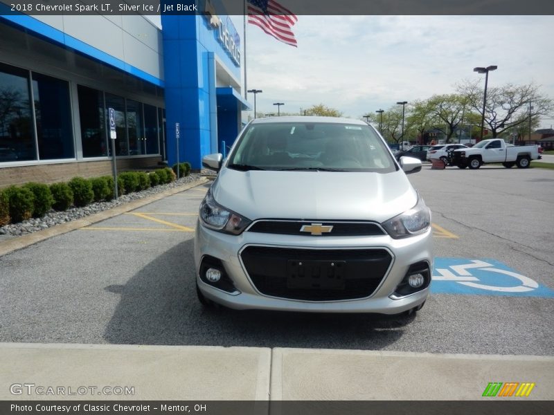 Silver Ice / Jet Black 2018 Chevrolet Spark LT