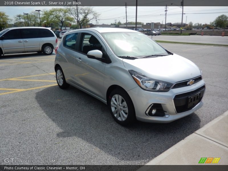 Silver Ice / Jet Black 2018 Chevrolet Spark LT