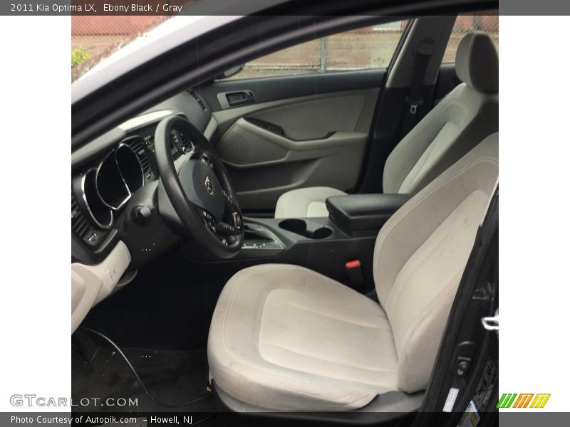 Ebony Black / Gray 2011 Kia Optima LX