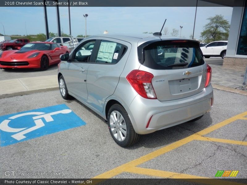 Silver Ice / Jet Black 2018 Chevrolet Spark LT