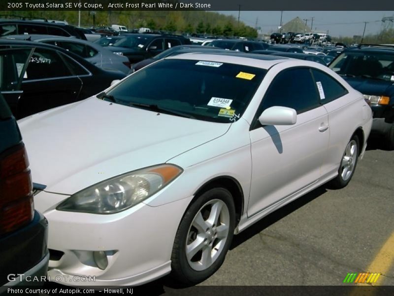 Arctic Frost Pearl White / Dark Stone 2005 Toyota Solara SE V6 Coupe