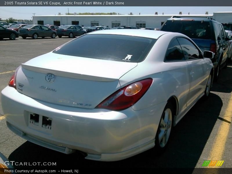 Arctic Frost Pearl White / Dark Stone 2005 Toyota Solara SE V6 Coupe