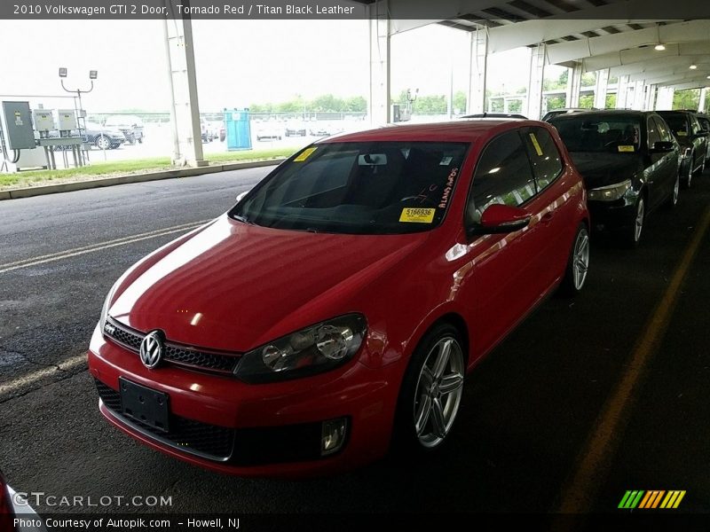 Tornado Red / Titan Black Leather 2010 Volkswagen GTI 2 Door