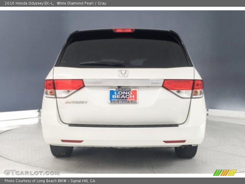 White Diamond Pearl / Gray 2016 Honda Odyssey EX-L
