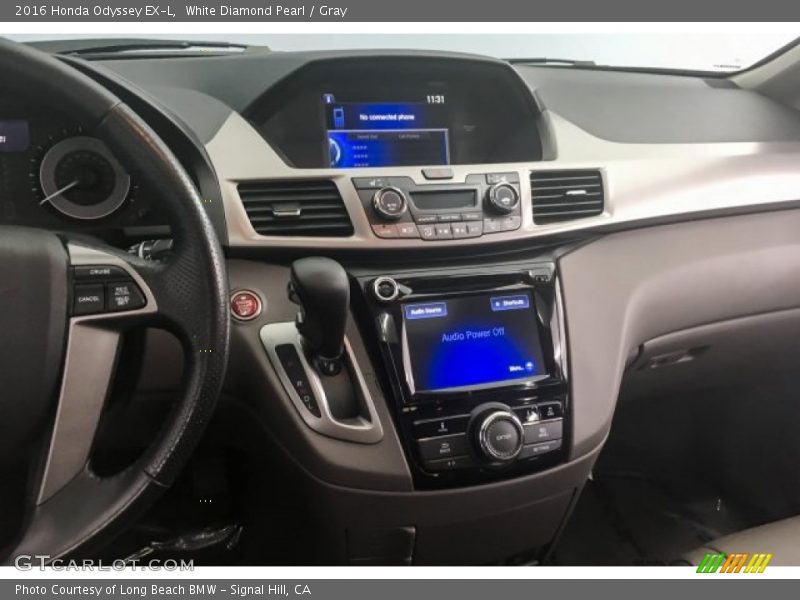 White Diamond Pearl / Gray 2016 Honda Odyssey EX-L