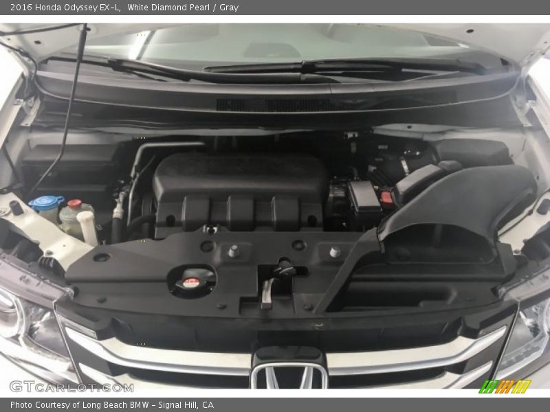 White Diamond Pearl / Gray 2016 Honda Odyssey EX-L