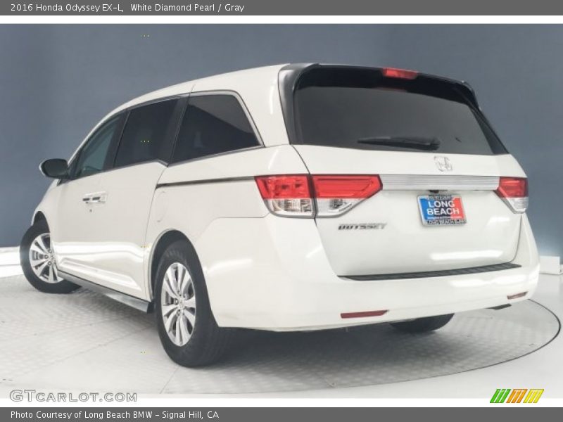 White Diamond Pearl / Gray 2016 Honda Odyssey EX-L