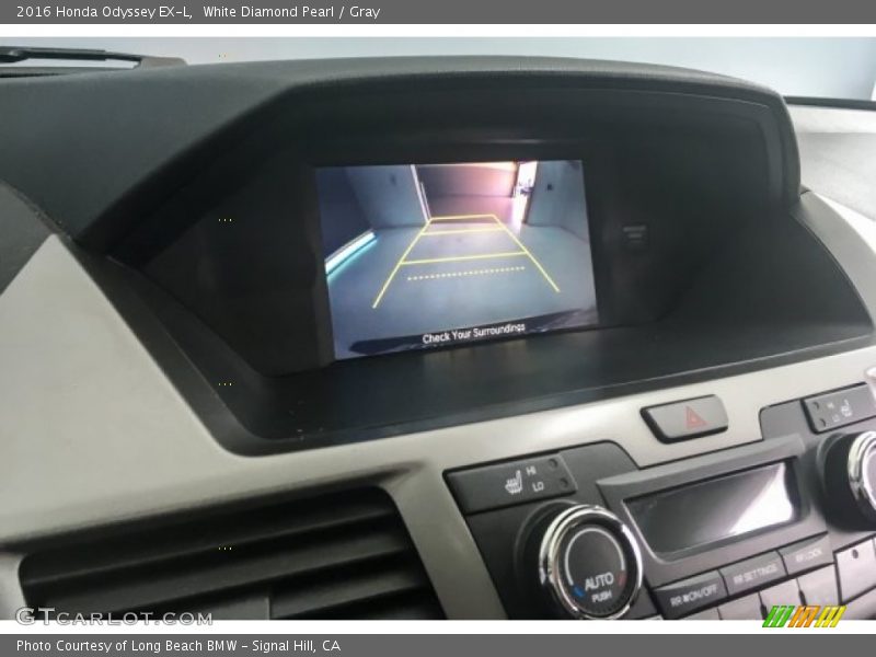 White Diamond Pearl / Gray 2016 Honda Odyssey EX-L
