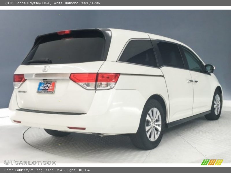 White Diamond Pearl / Gray 2016 Honda Odyssey EX-L