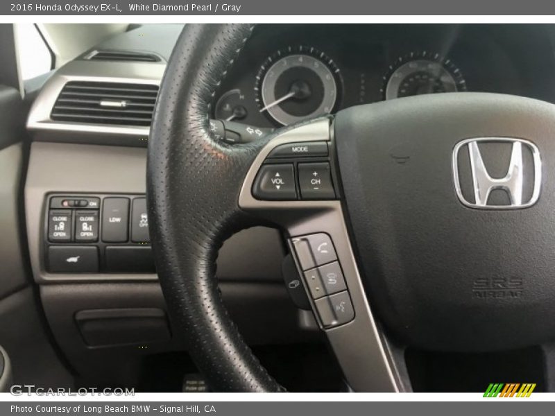 White Diamond Pearl / Gray 2016 Honda Odyssey EX-L