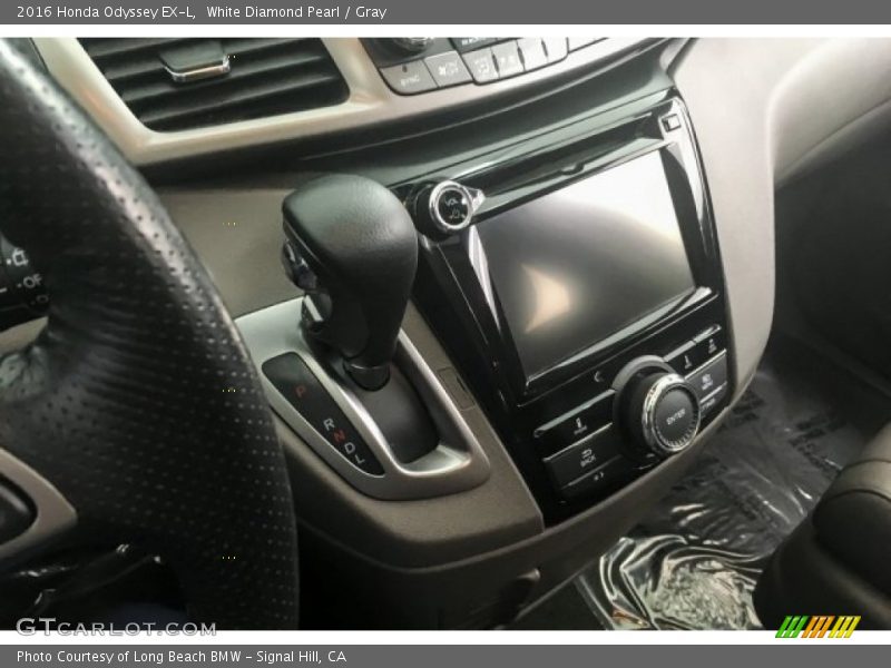 White Diamond Pearl / Gray 2016 Honda Odyssey EX-L