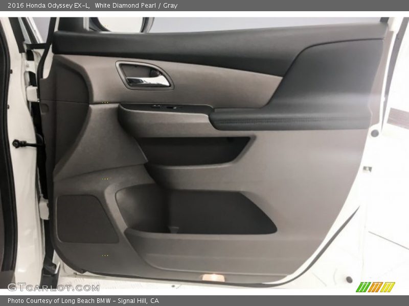 White Diamond Pearl / Gray 2016 Honda Odyssey EX-L