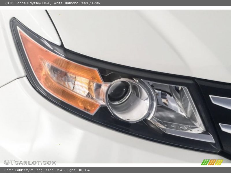 White Diamond Pearl / Gray 2016 Honda Odyssey EX-L
