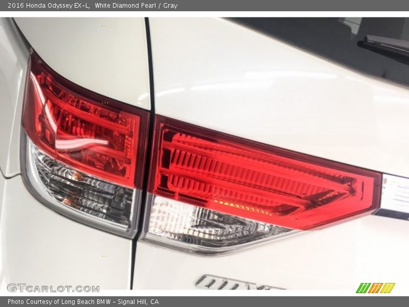 White Diamond Pearl / Gray 2016 Honda Odyssey EX-L