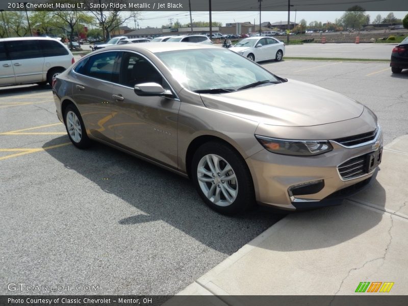 Sandy Ridge Metallic / Jet Black 2018 Chevrolet Malibu LT