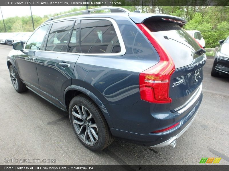 Denim Blue Metallic / Charcoal 2018 Volvo XC90 T5 AWD Momentum