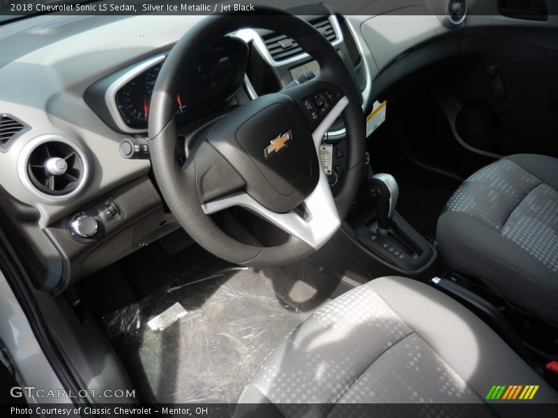 Silver Ice Metallic / Jet Black 2018 Chevrolet Sonic LS Sedan