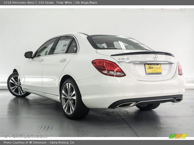 Polar White / Silk Beige/Black 2018 Mercedes-Benz C 300 Sedan
