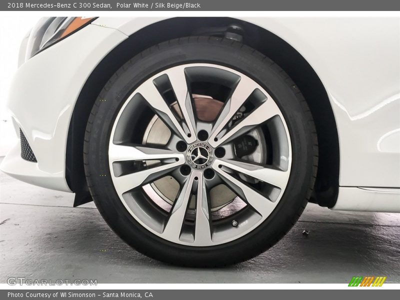 Polar White / Silk Beige/Black 2018 Mercedes-Benz C 300 Sedan