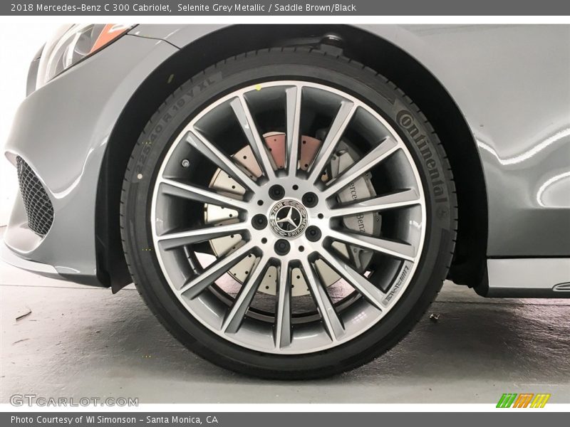 Selenite Grey Metallic / Saddle Brown/Black 2018 Mercedes-Benz C 300 Cabriolet