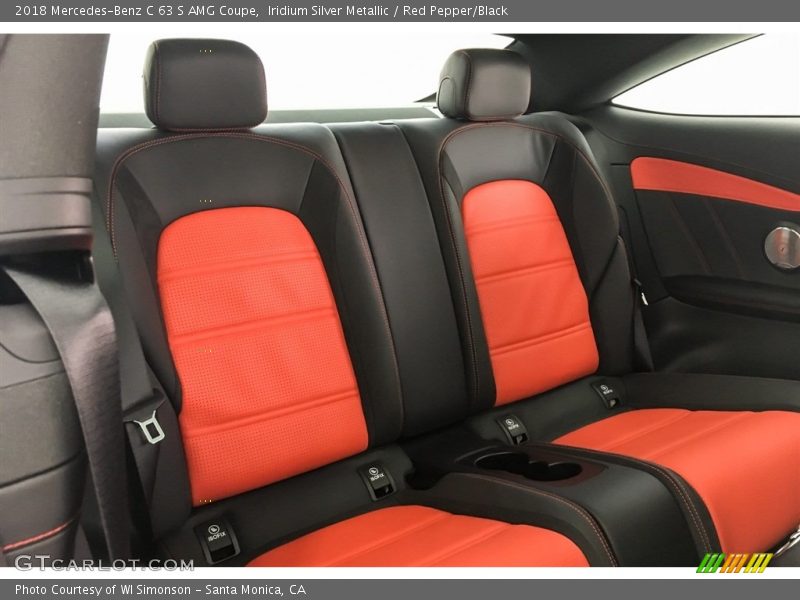 Iridium Silver Metallic / Red Pepper/Black 2018 Mercedes-Benz C 63 S AMG Coupe